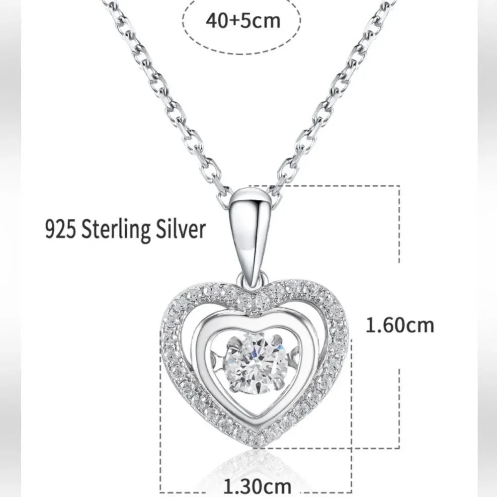The Princess Darling Necklace in 925 silver and cubic zirconia